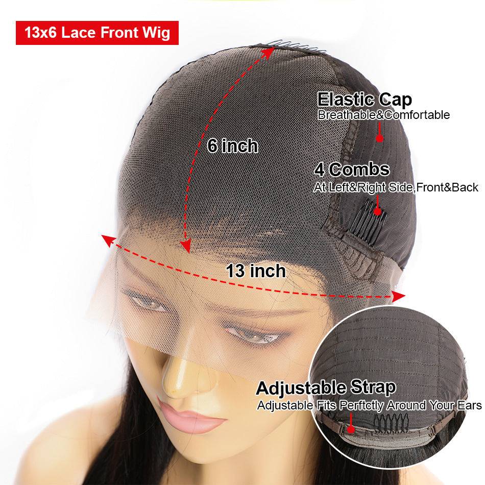 Real human hair wig lace hair set black straight natural style for women