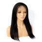Real human hair wig lace set black straight hair natural style